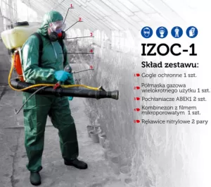 IZOC-1 Standard, Indywidualny Zestaw Ochrony Chemicznej, kombinezon do zwalczania Barszczu Sosnowskiego