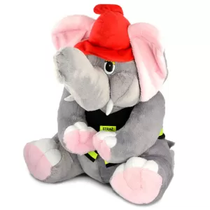 Maskotka strażacka Słoń - duży 60 cm