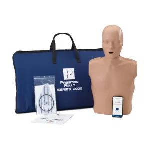 Fantom (phantom) Prestan 2000, tors osoby dorosłej, wskaźnik LED, aplikacja CPR, torba