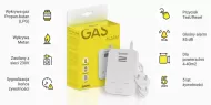 Czujnik gazu SafeMi SHG-02 (propan-butan LPG, metan) zalety supermarketstrazacki.pl horpol