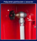Hydrant wewnętrzny W-25/30G FIT wnękowy (podtynkowy) z wężem półsztywnym 25mm dł. 30m i miejscem na gaśnicę 2