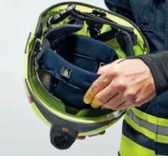 Hełm strażacki Rosenbauer Heros Titan wnętrze