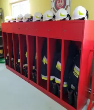 Szafa strażacka ubraniowa STR400/2b na cokole, podwójna - 6