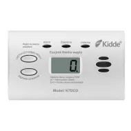 Czujnik tlenku węgla (czadu) Kidde K7DCO LCD (10 lat gw.) front