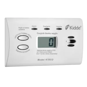 Czujnik tlenku węgla (czadu) Kidde K7DCO LCD (10 lat gw.)