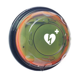 Kapsuła zewnętrzna dla AED - Rotaid Transparent Green 24/7 z modułem zarządzania