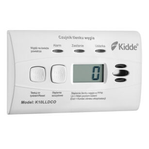 Czujnik tlenku węgla (czadu) Kidde K10LLDCO LCD (10 lat gw.)