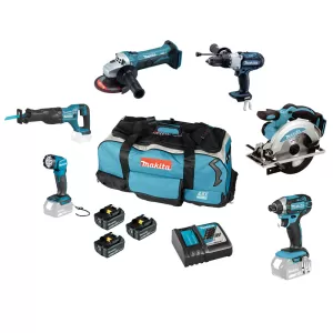 Zestaw narzędzi akumulatorowych MAKITA DLX6105T Combo 18V Li-ion