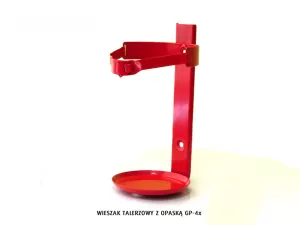 Wieszak talerzowy z opaską GP6, GW6