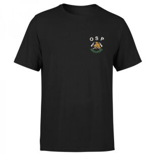 Koszulka strażacka letnia t-shirt czarna OSP