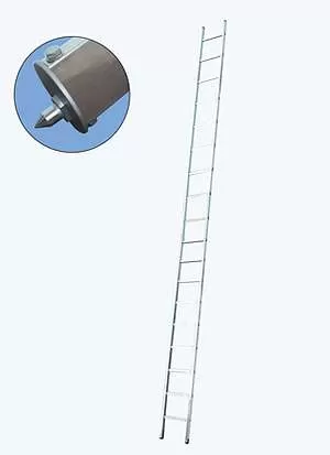Drabina strażacka FIRE-TEC 18  jednoprzęsłowa 5,2m, przystawna, aluminiowa, wys. oper. 6,35m