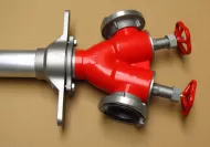 Stojak hydrantowy DN100 podwójny A/BB (2x75), przyłącze DN100, rura DN80 - 7