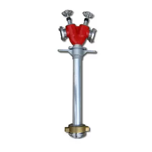 Stojak hydrantowy DN100 podwójny A/BB (2x75), przyłącze DN100, rura DN80