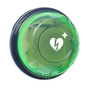Kapsuła zewnętrzna dla AED - Rotaid Transparent Green + alarm