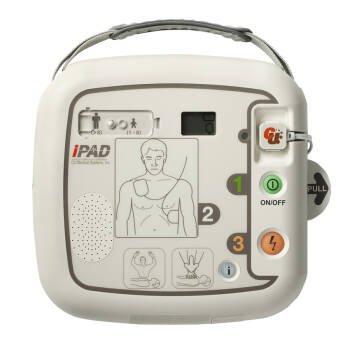 Defibrylator AED iPAD SP1 z torbą, baterią i elektrodami