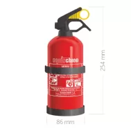 Gaśnica samochodowa 1kg GP-1z BC/M proszkowa z wieszakiem - 3