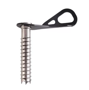 Śruba lodowa Climbing Technology z zaczepem do liny asekuracyjnej