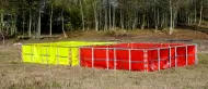 Zbiornik wodny Tanker 13000 litrów żółty i czerwony