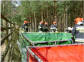 Zbiornik wodny Tanker 13000 litrów w lesie