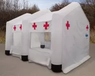 Namiot segmentowy pneumatyczny Pascal BIG wersja medyczna (na zdjęciu brak 1 modułu)