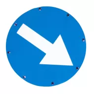Znak rozstawny trójstronny WYPADEK, typu Piramida 6