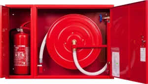 Hydrant wewnętrzny Z-25/30G zawieszany z wężem półsztywnym 25mm dł. 30m i miejscem na gaśnicę