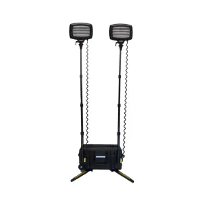 Akumulatorowy maszt oświetleniowy NightSearcher SOLARIS DUO 2x20.000 lumenów SLA 38 Ah