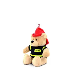 Maskotka strażacka Misiek - mały 27 cm