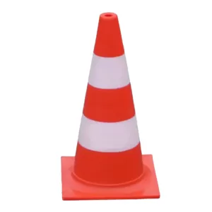 Pachołek drogowy 50 cm, pomarańczowy odblaskowy