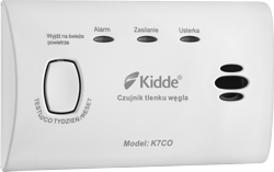 Czujnik tlenku węgla czadu Kidde K7CO porównanie
