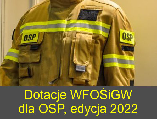 WFOŚIGW dla OSP 2022